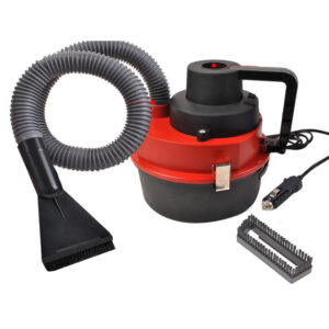 Leader Car Vacuum Cleaner for Wet & Dry DC 12V- Red